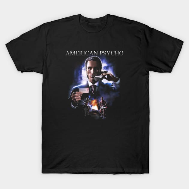 American Psycho Movie 4 T-Shirt by Visionary Canvas